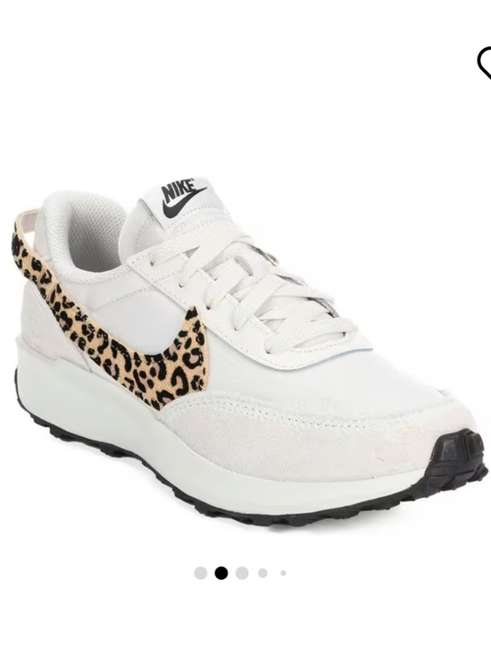 Nike Shoes - Nike Women's Waffle Debut Sneaker - White with Leopard Swoosh